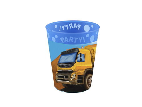 Kubeczek urodzinowy Budowa - 250 ml - 1 szt.