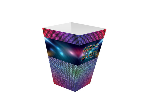 Pudełka na popcorn Disco - 6 szt.