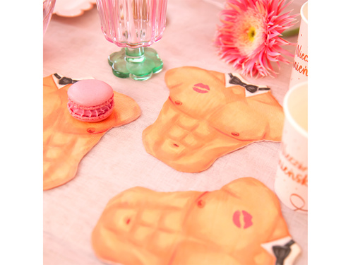 Serwetki Męska Klata - 16,5 x 16,5 cm - 10 szt.