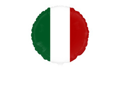 Balon foliowy z flagą narodową Włoch - 46 cm - 1 szt.