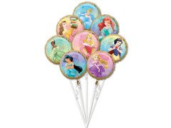 Bukiet balonów foliowych Princess - 1 kpl.