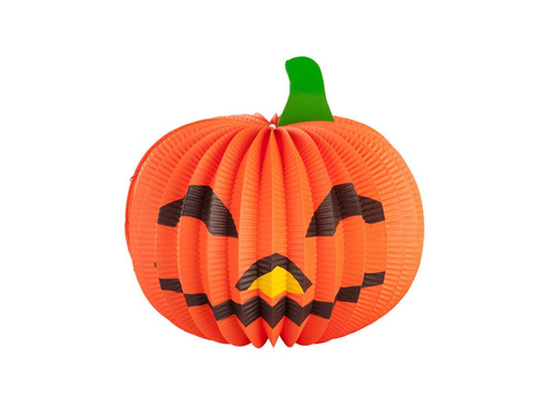 Dekoracja rozetka Dynia na Halloween - 25 cm - 1 szt.