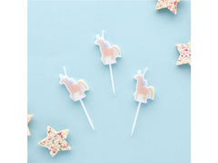 Świeczki pikery Jednorożec - 5 szt.