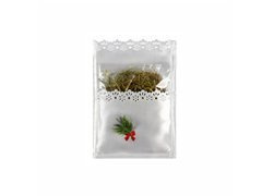 Wigilijna dekoracja na opłatek z siankiem - 1 szt.