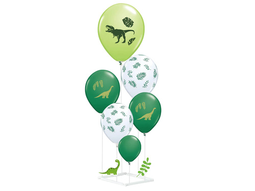 Zestaw balonów Dinozaury ze stojakiem