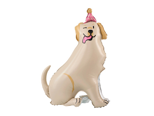 Balon foliowy stojący Pies Golden - 76x92 cm - 1 szt.