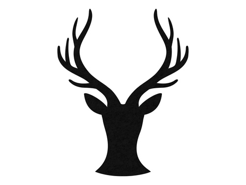 Dekoracja filcowa Renifer - 28 cm - 1 szt.