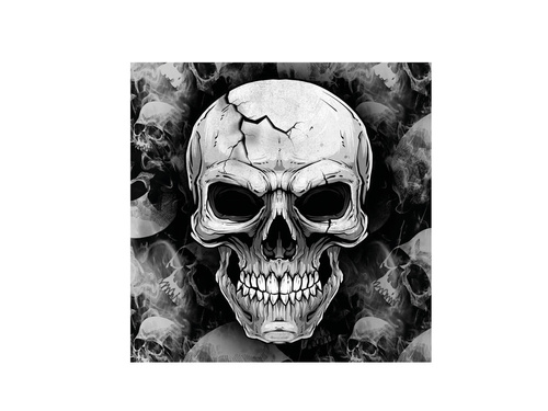 Serwetki Czacha na Halloween - 33 cm - 12 szt.