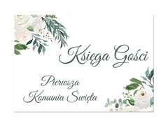 Naklejka na księgę gości na I Komunię Świętą - 1 szt.