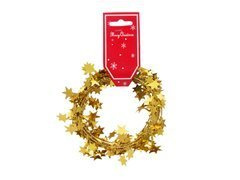 Łańcuch z gwiazdkami złoty - 270 cm - 1 szt.