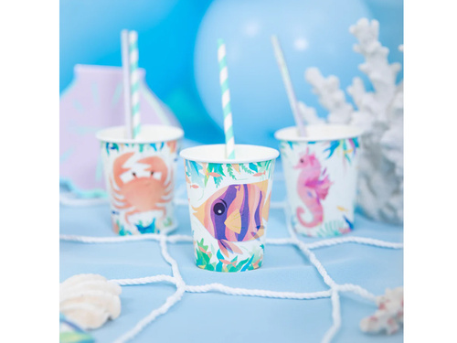 Kubeczki papierowe Ocean - 220 ml - 6 szt.