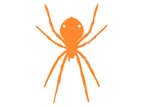 Papierowy pająk na Halloween 13-15 cm - 1 szt.