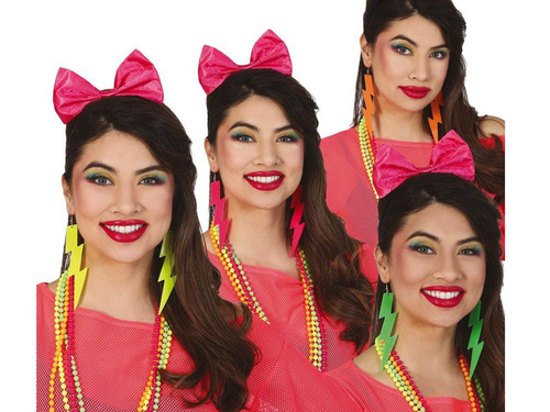 Kolczyki Błyskawice neonowe - 1 para