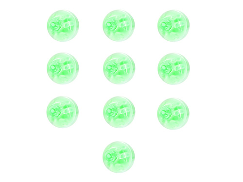 Diody LED do balonów zielone - 10 szt.