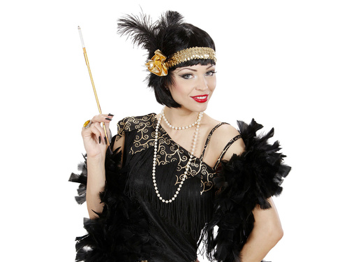 Cygaretka retro złota - 1 szt.