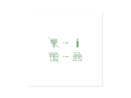 Zaproszenie personalizowane na ślub z kopertą - 6 szt.