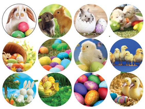 Opłatki na muffiny babeczki Wielkanocne