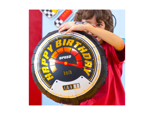 Balon foliowy Happy Birthday - 45 cm - 1 szt.