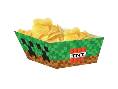 Pudełka na chipsy Piksele - 4 szt.