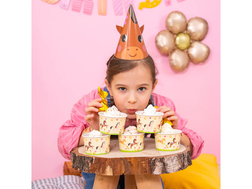 Kubeczki do lodów Koniki- 150 ml - 6 szt.