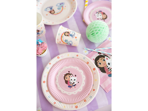 Kubeczki papierowe Koci domek Gabi - 250 ml - 6 szt.