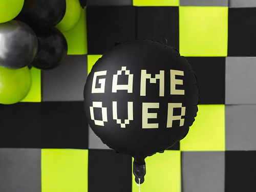 Balon foliowy Game Over - 35 cm - 1 szt.