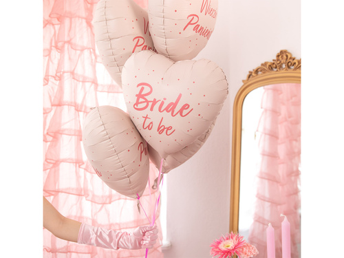Balon foliowy serce Bride to be - 45 cm - 1 szt.
