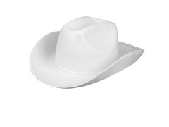Kapelusz kowbojski biały - 1 szt.
