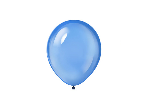 Balony krystaliczne - średnie - niebieskie - 10 szt.