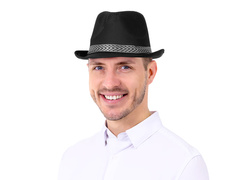 Kapelusz Gangstera czarny - 1 szt.