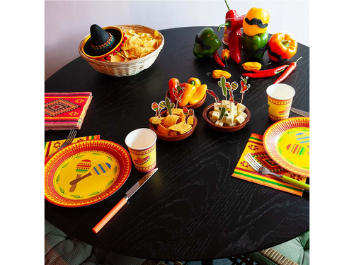 Talerzyki papierowe Meksyk - 23 cm - 10 szt.