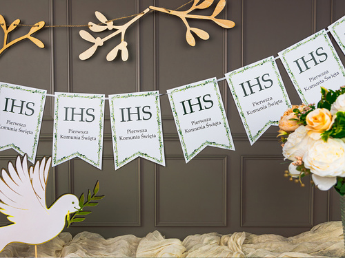 Baner flagi na Komunię Świętą - 5 m