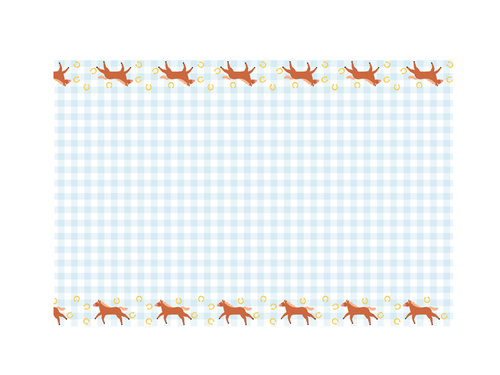 Obrus urodzinowy Koniki - 120 x 180 cm - 1 szt.