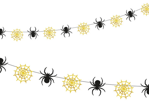 Girlanda Pajęczyny i Pająki - 1 szt.
