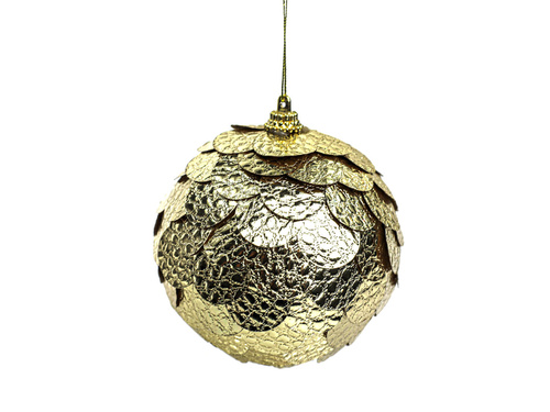 Bombki choinkowe złote - 10 cm - 2 szt.