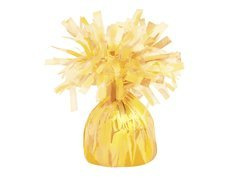 Obciążnik foliowy do balonów napełnionych helem - żółty - 176 g.