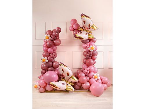 Balony lateksowe pastelowe burgundowy - średnie - 100 szt.