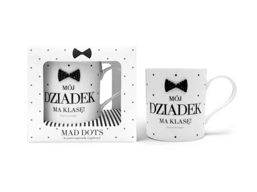 Kubek ceramiczny z napisem Mój dziadek ma klasę