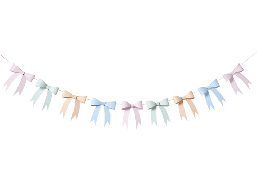 Girlanda Kokardy 3D- DIY - 200 cm - 1 szt.