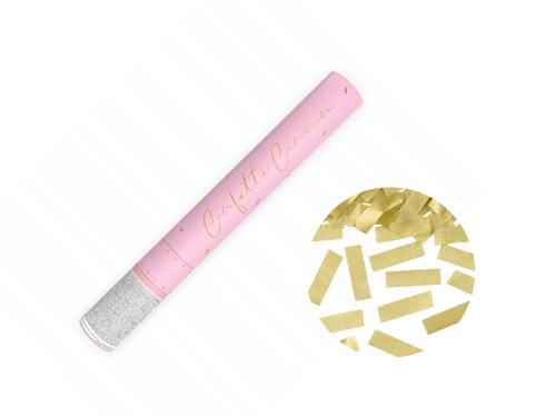 Tuba strzelająca - konfetti złote - 40 cm - 1 szt.