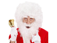 Peruka Mikołaja z brodą - 1 szt.