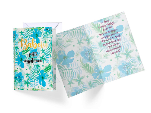 Kartka z kopertą na Dzień Babci - 1 szt.