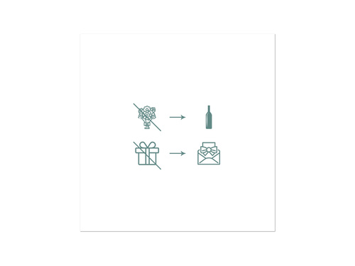 Zaproszenie personalizowane na ślub z kopertą - 6 szt.