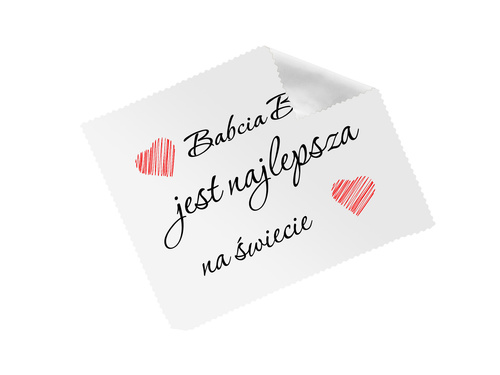 Ściereczka do okularów z imieniem na dzień babci - 1 szt.