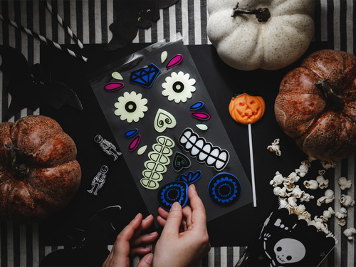 Naklejki żelowe na Dynię - 2 szt.