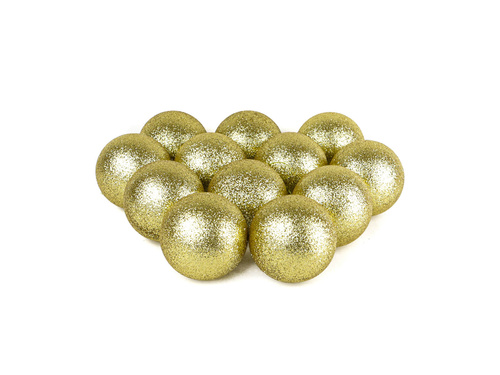 Bombki choinkowe złote - 6 cm - 12 szt.