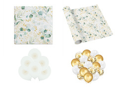 Zestaw z listkami eukaliptusa