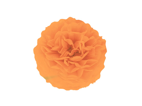 Dekoracja wisząca pompon kwiat - pomarańczowa - 35 cm - 1 szt.