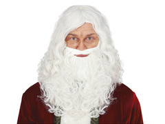 Peruka i broda Święty Mikołaj - 1 kpl
