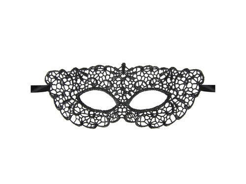 Maska Tajemnica koronkowa czarna - 1 szt.
